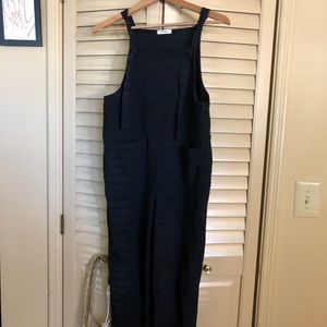 Black overalls